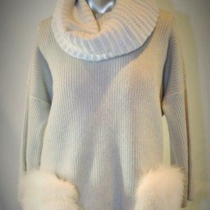 Anne Claire 100%Cashmere sweater with two pockets